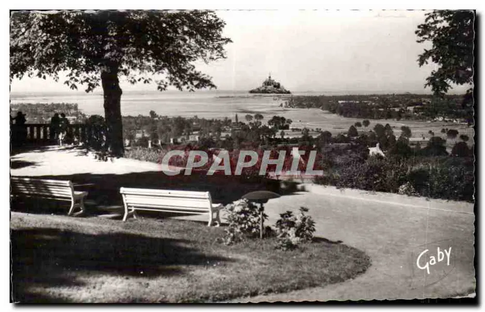 Avranches (Manche) — Der Jardin des Plantes und Ansicht der Bucht in Richtung Mont Saint-Michel — Editions Gaby - Vorderseite