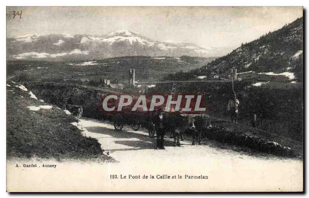 Anneye - Die Caille-Brücke und der Parmelan — A. Gardet, Nr. 102 - Vorderseite