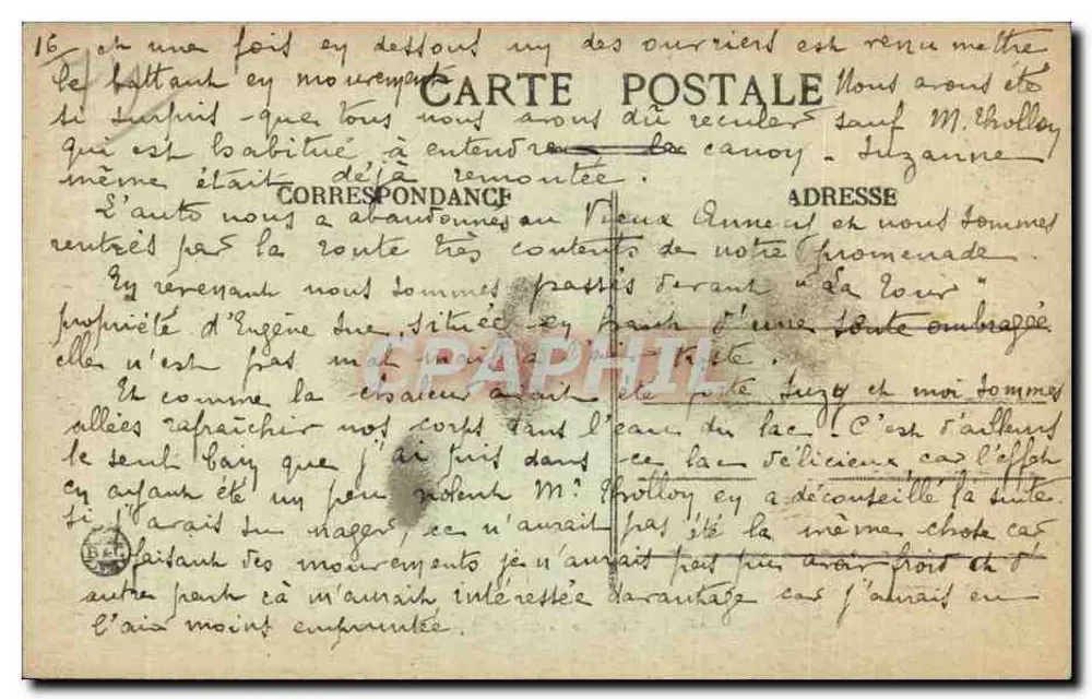 Anneye - Die Caille-Brücke und der Parmelan — A. Gardet, Nr. 102 - Rückseite