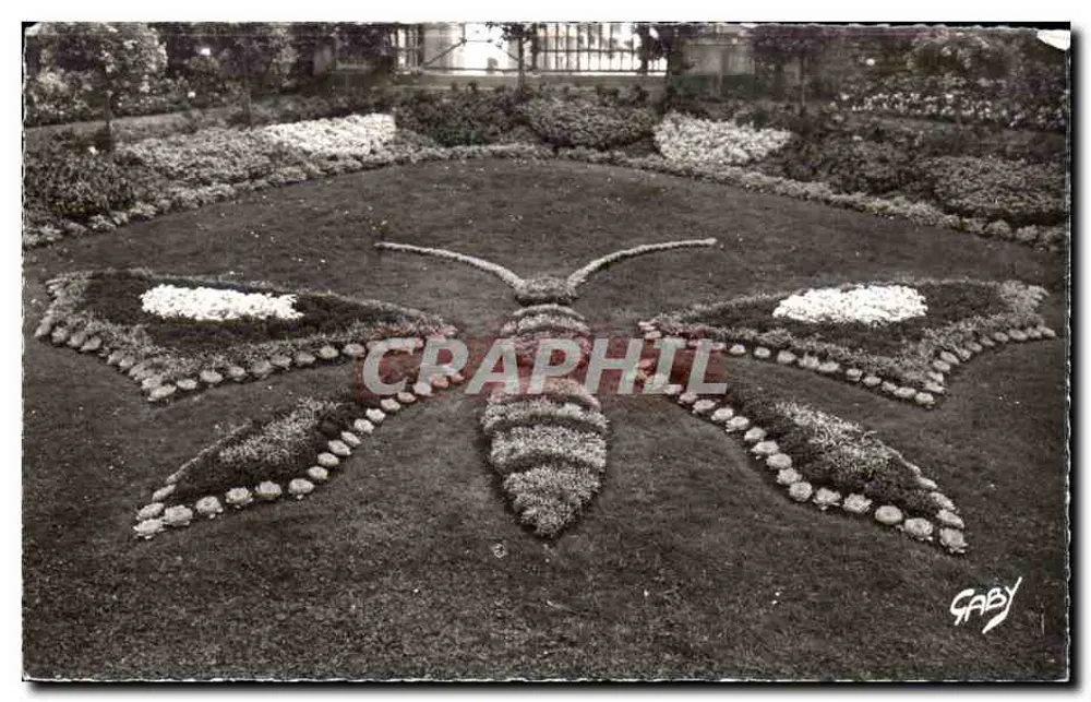 Avranches (Manche) — Der Botanische Garten - Der Schmetterling — Editions Gaby - Vorderseite