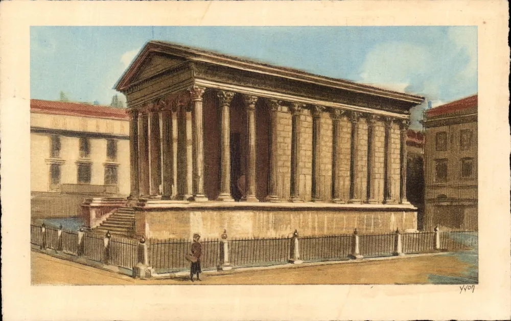 Nîmes (Gard) — Die Maison Carrée — Editionen Art und O.S. B. Martel - Vorderseite