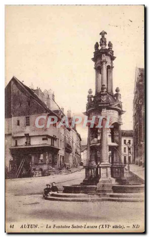 Autun — La Fontaine Saint-Lazare (16. Jahrhundert) - Vorderseite
