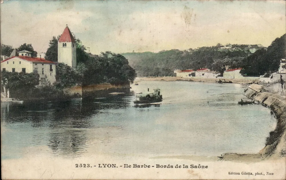 LYON - Ilha Barbe - Margens da Saône — Edição Giletta, fot., Nice, n° 2523 - Frente