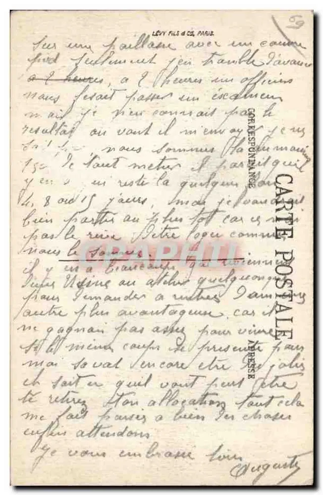 LYON — Rue de la République und Place Bellecour — Selecta, n°331 - Rückseite