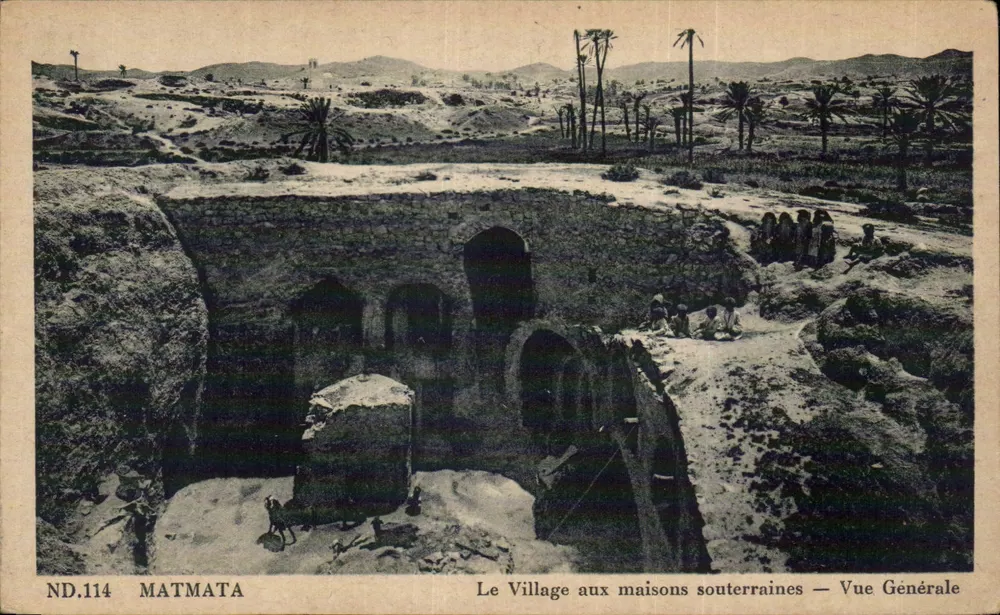 Matmata — Das Dorf der unterirdischen Häuser — Allgemeiner Blick — ND.114 - Vorderseite