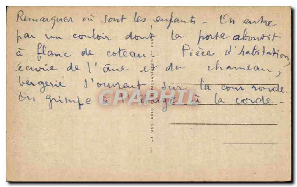Matmata — Das Dorf der unterirdischen Häuser — Allgemeiner Blick — ND.114 - Rückseite
