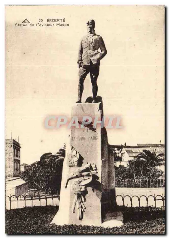 Estátua do Aviador Madon — Bizerte — Editor: Atelier des Arts Photographiques de Strasbourg - Frente