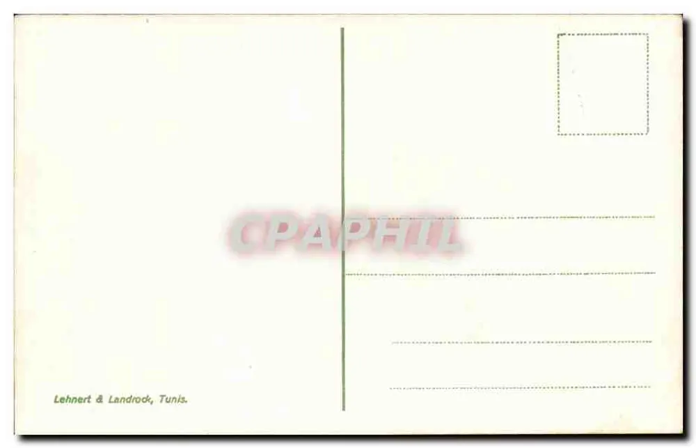 Gebet in der Wüste — Gebetsszene in der Wüste mit einem Kamel — Lehnhert & Landrock, Tunis. - Rückseite