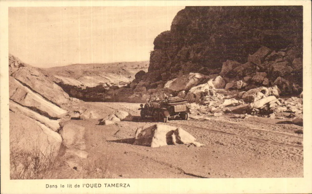 Dans le lit de l'Oued Tamerza — Tunisie — Voyages Higréni Fèters, Tunis - Vorderseite