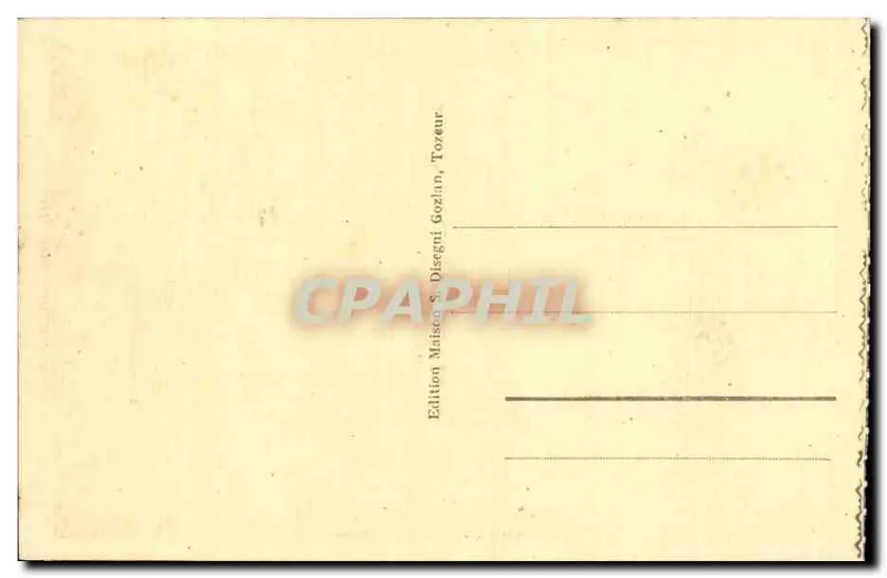 Tozeur — Oued in der Palmeraie — Édition Disegni Gozlan, Tozeur - Rückseite