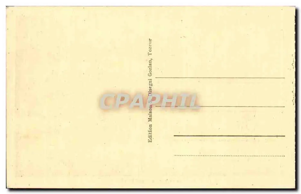 Tozeur — Weg durch die Palmenhain — Edition Maison S. Disegni Gozlan, Tozeur - Rückseite
