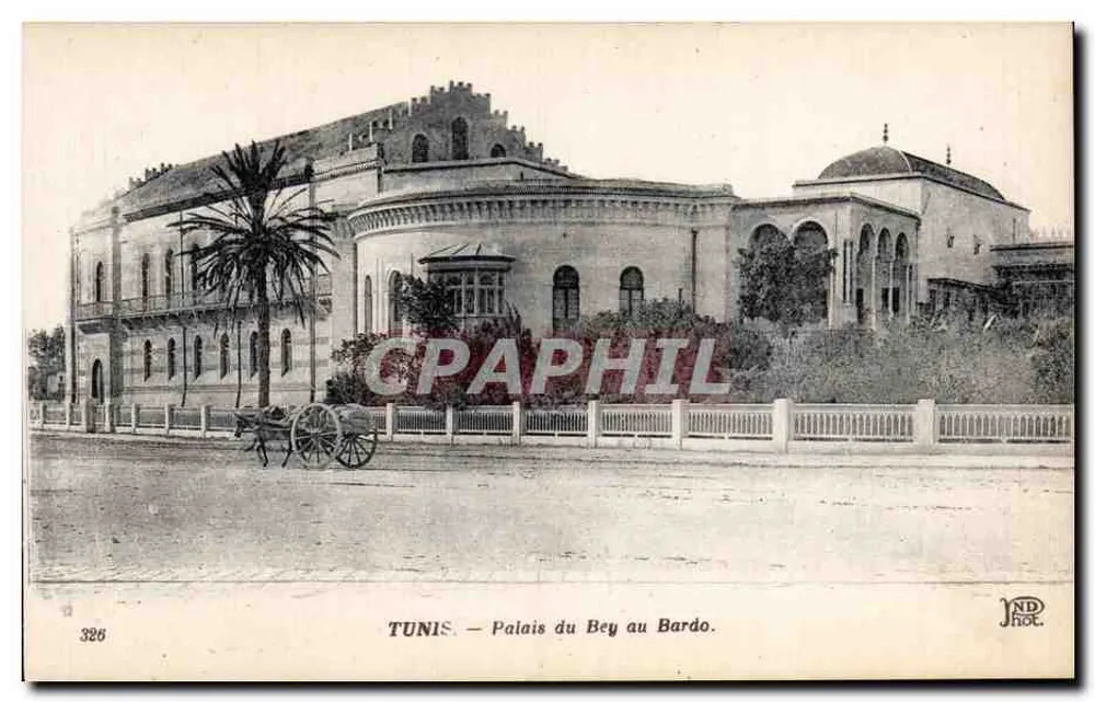 TUNIS — Palast des Bey im Bardo — NDH. N° 326 - Vorderseite