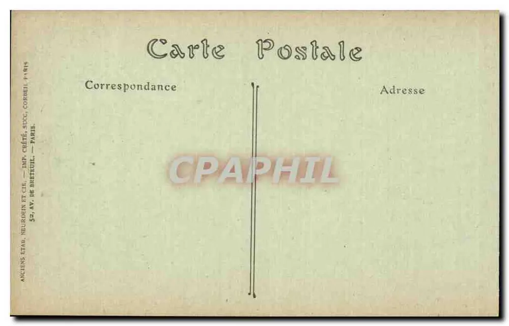 TUNIS — Palast des Bey im Bardo — NDH. N° 326 - Rückseite