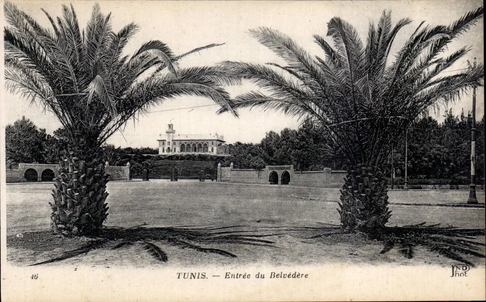 TUNIS — Entrada do Belvédère — JND Phot - Frente