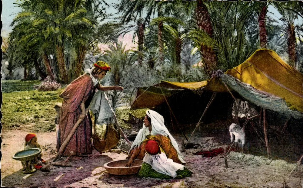 Szene der Couscous-Zubereitung — Algerien — Éditions Jovone, n°8.176 - Vorderseite