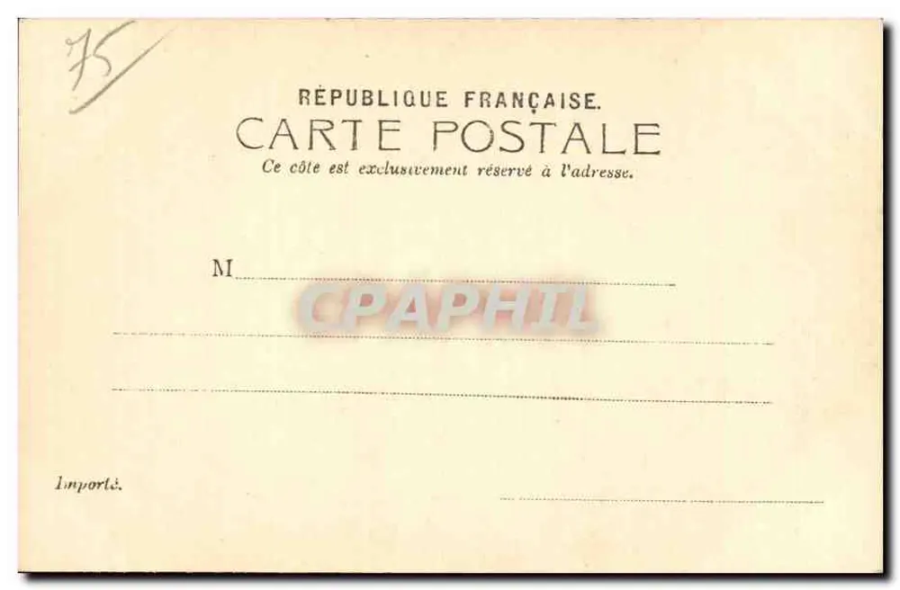 Die Grand Boulevards - Porte St. Martin und Porte St. Denis — Verlag P.S.A.D. Erika Nr. 338 - Rückseite