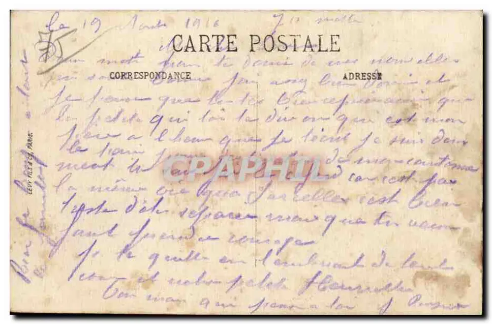 PARIS — A Estação da Norte — LL - Verso