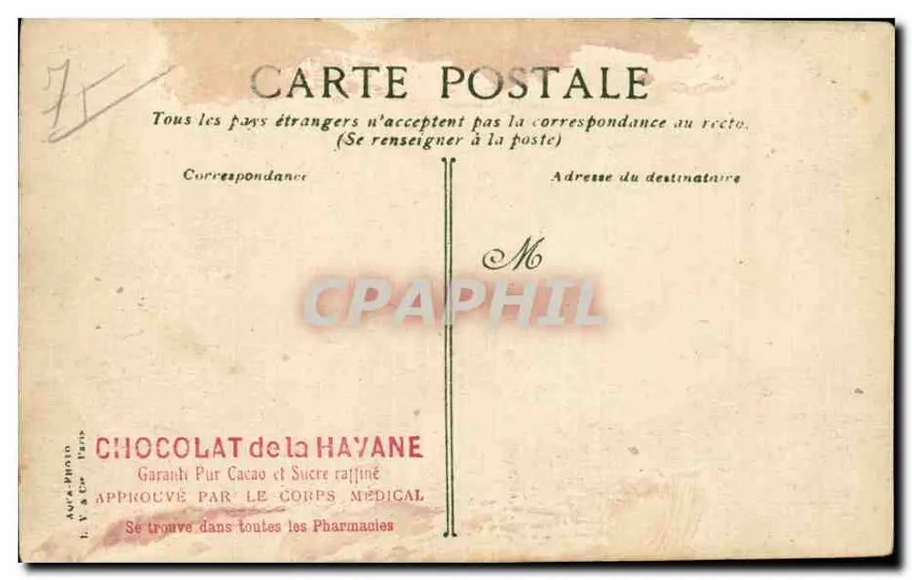 Paris, Bois de Boulogne - Avenue des Acacias — A. K. 26 - Rückseite