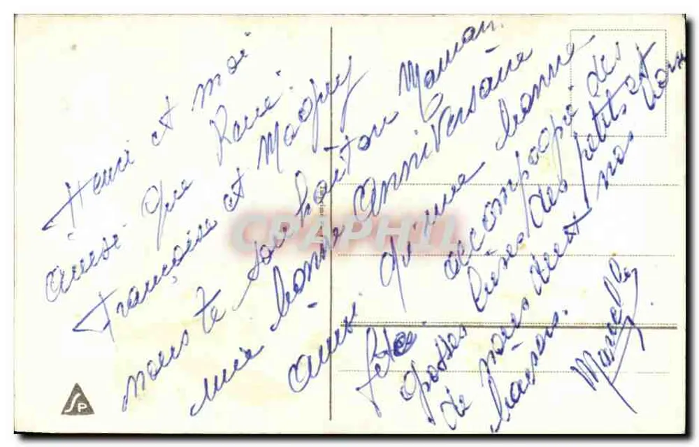 Fleurs de pensée et de pensées — Bonne fête — éditeur S.P. (verso) - Verso