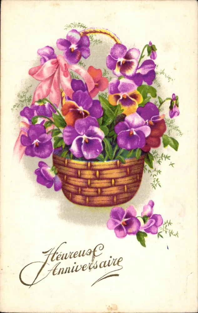 Arranjo de violetas — Aniversário — Fleurs-GIL - Frente