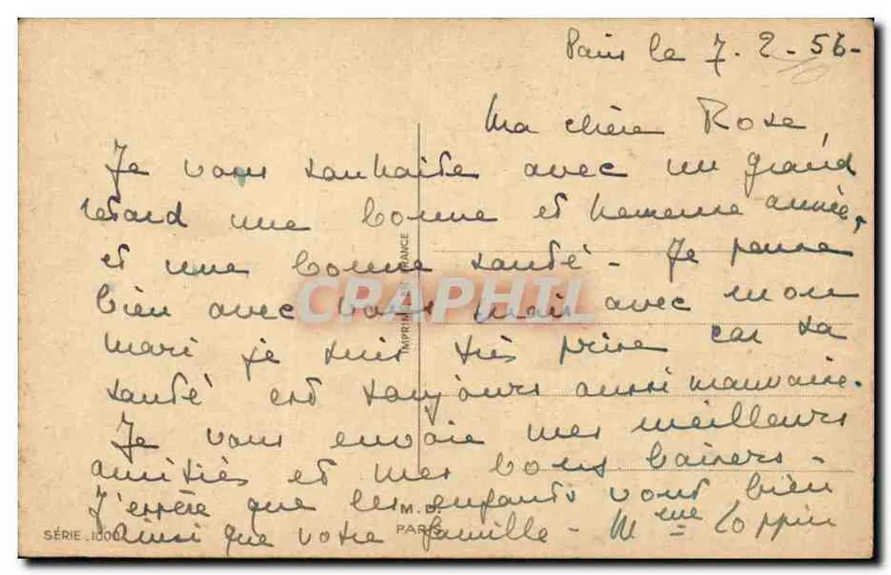 फूलों के बाग — अच्छा वर्ष — सीरीज 1000, एडिटर मैं. डी. पेरिस - पीछे