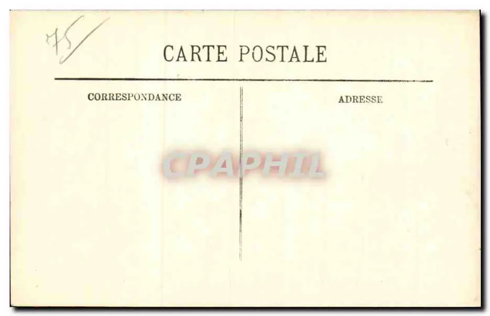 Überschwemmungen in Paris (Januar 1910) — La Rue Massillon — LL, n°31 - Rückseite
