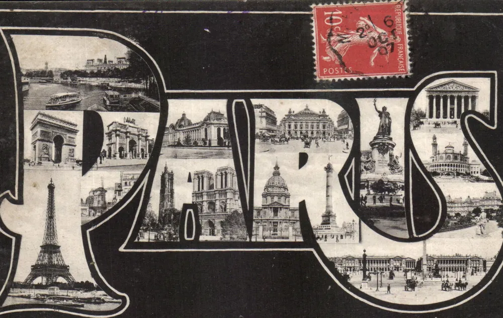 Paris — Panoramablick — Verlag unbekannt, Seriennummer nicht sichtbar - Vorderseite