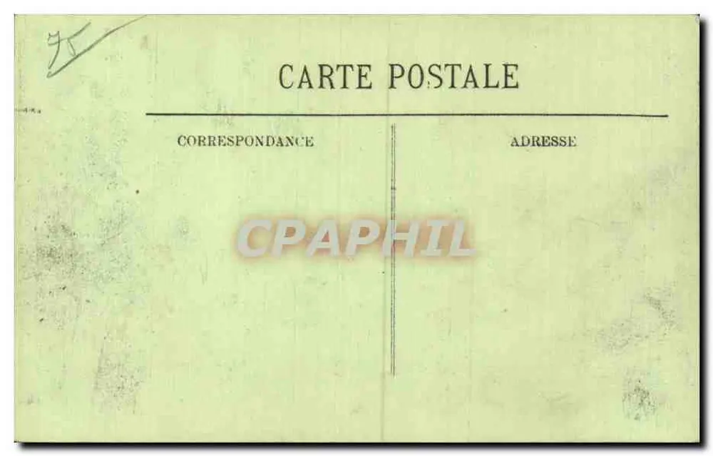 Überschwemmungen in Paris (Januar 1910) — Boulevard de Grenelle und der Metro — L.L. - Rückseite