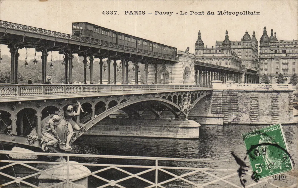 Paris - Passy - Der Metropolitan-Brücke — Verlag L'ÉDITEUR DÉLÉGUÉ, Nr. 4337 - Vorderseite