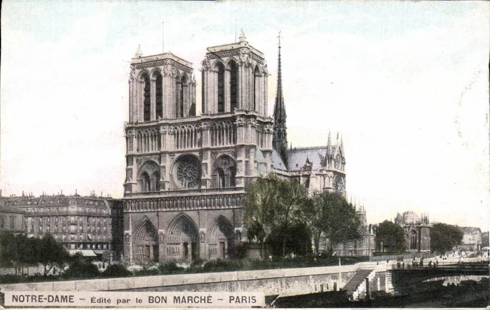 Notre-Dame — Editado pelo Bon Marché — Paris - Frente