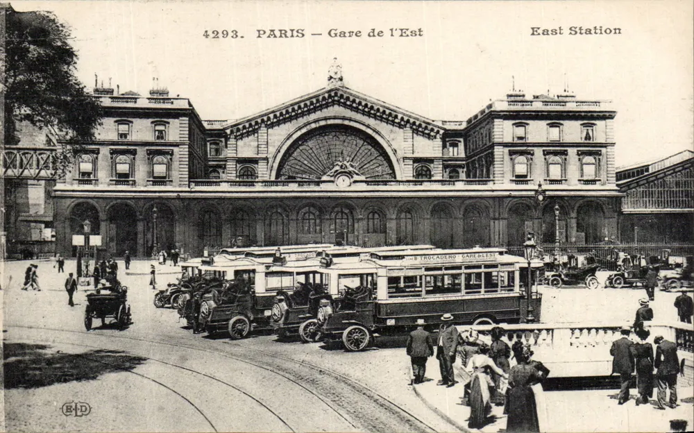 Paris — Estação da Leste — East Station — Editor E.P.D. n° 4293 - Frente