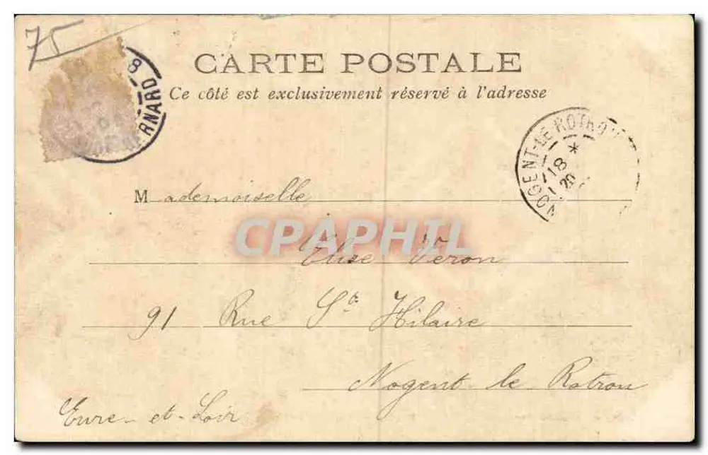 Paris — Palácio de Justiça — L. J. & Cie, editora, Angoulême-Paris - Verso