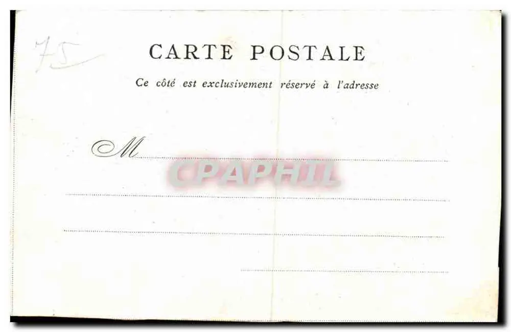 Panteão — Editado pela Bon Marché — Paris - Verso