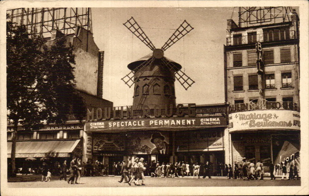 O Moulin-Rouge — Espectáculo Permanente — Editor: Les Éditions d'Art 'VYON' n°338 - Frente