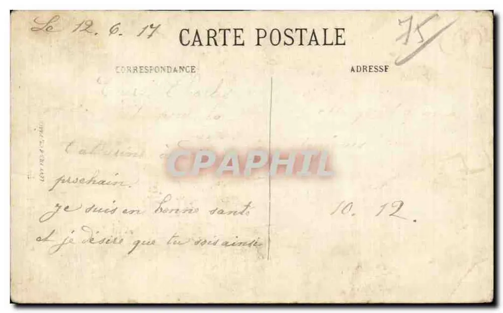 Paris (XV<sup>e</sup>) — La Grande Roue — LL. n° 1456 - Verso