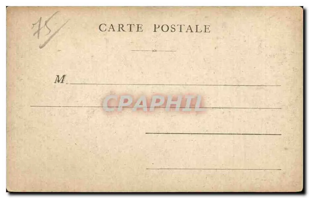 Parijs — La Rue de Rivoli — onbekende uitgever - Achterkant