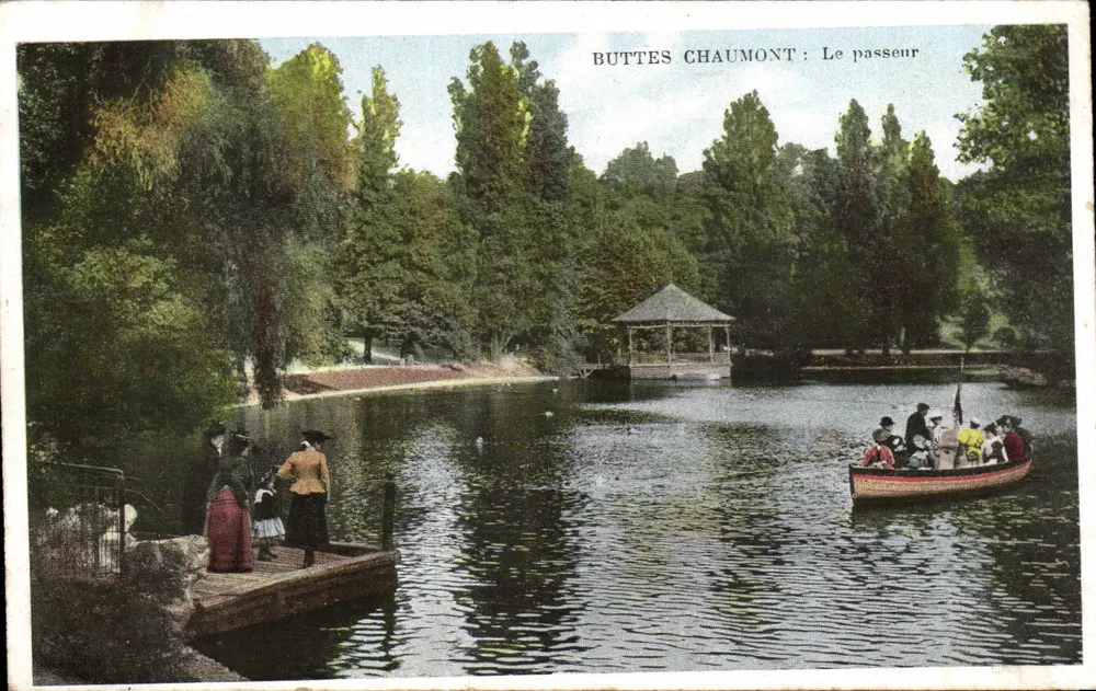 Buttes Chaumont : O barqueiro — Editor não identificado, número de série não visível - Frente