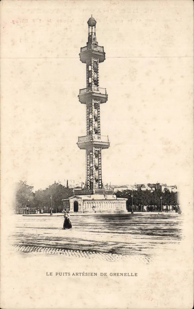 Le puits artésien de Grenelle — éditeur L. Collongues, Paris - Frente