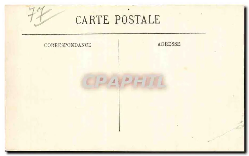 Fontainebleau — Die Grande Rue und die Kirche — LL. n° 90 - Rückseite