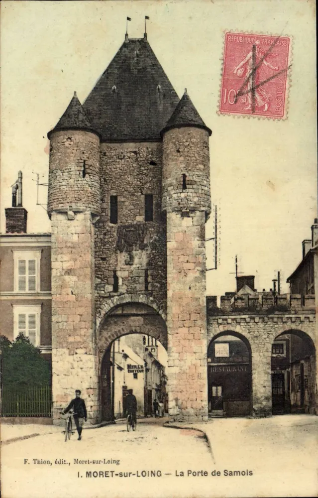 Moret-sur-Loing — La Porte de Samois — F. Thion, editor, n° I - Anverso