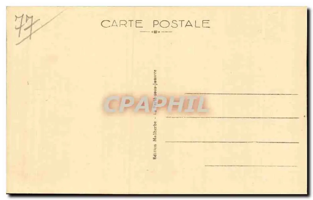 La Ferté-sous-Jouarre — Blick auf das englische Denkmal — Edition Malherbe - Rückseite