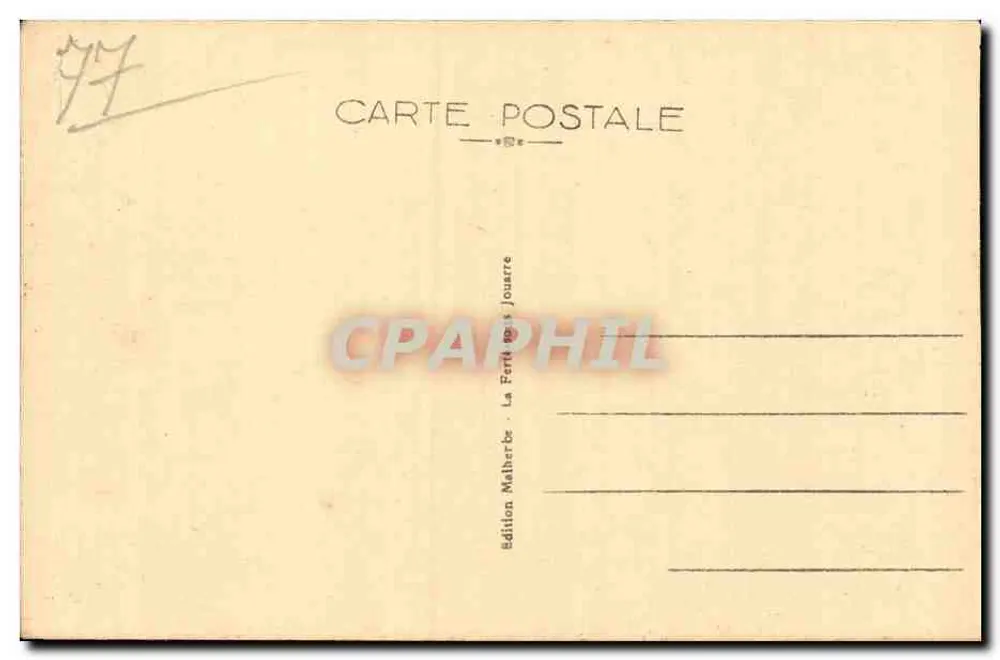 LA FERTÉ-sous-JOUARRE — Der Petit Morin — Brücke der Nation — Edition Malherbe - Rückseite