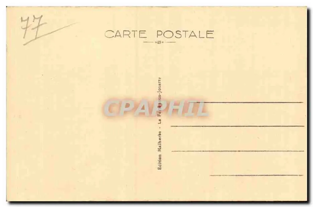 La Ferté-sous-Jouarre — Panorama aus der Route de Jouarre — Edition Malherbe - Rückseite