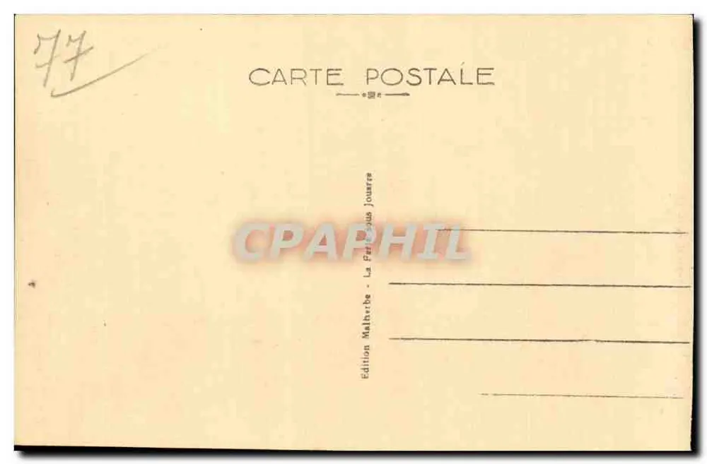 La Ferté-sous-Jouarre — Visão geral — Edição Malherbe Jouarre, n°7 - Verso