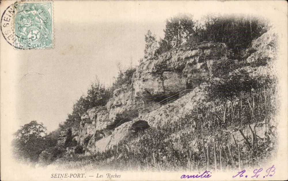 SEINE-PORT — Les Roches — Éditeur : amitie N. L. B. - Frente