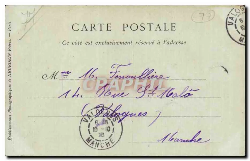 SEINE-PORT — Les Roches — Éditeur : amitie N. L. B. - Verso