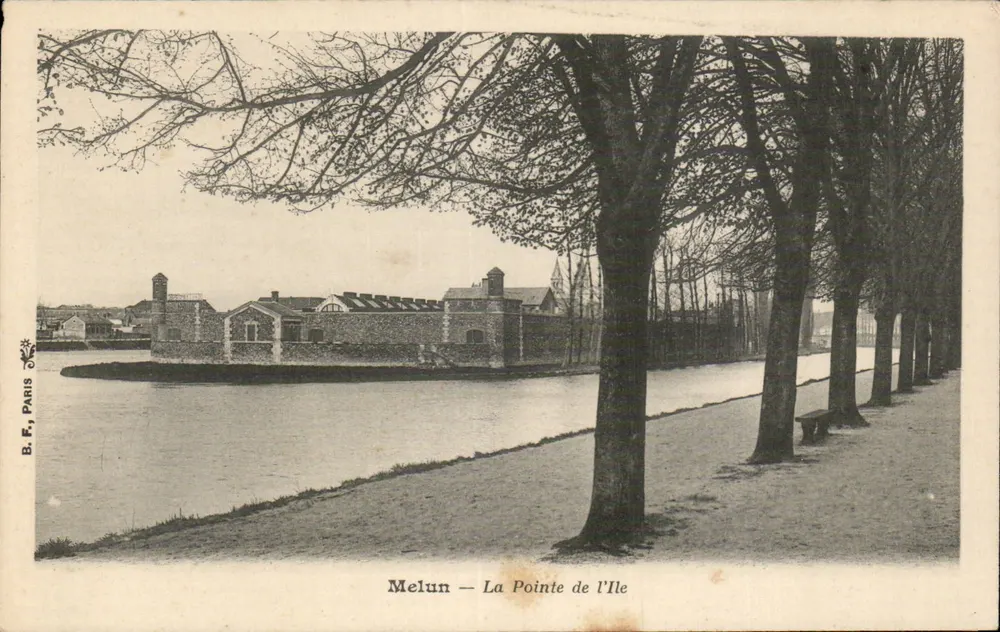 Melun — A Ponta da Ilha — B. F., Paris - Frente