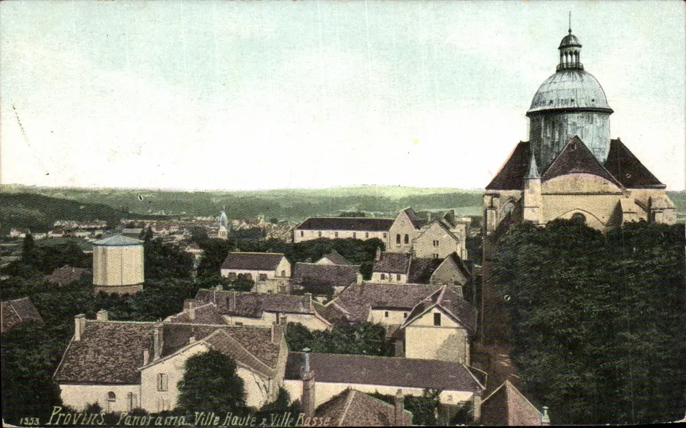 Provins — Panorama: Oberstadt & Unterstadt — Aqua-Photo, Paris, Nr. 1533 - Vorderseite