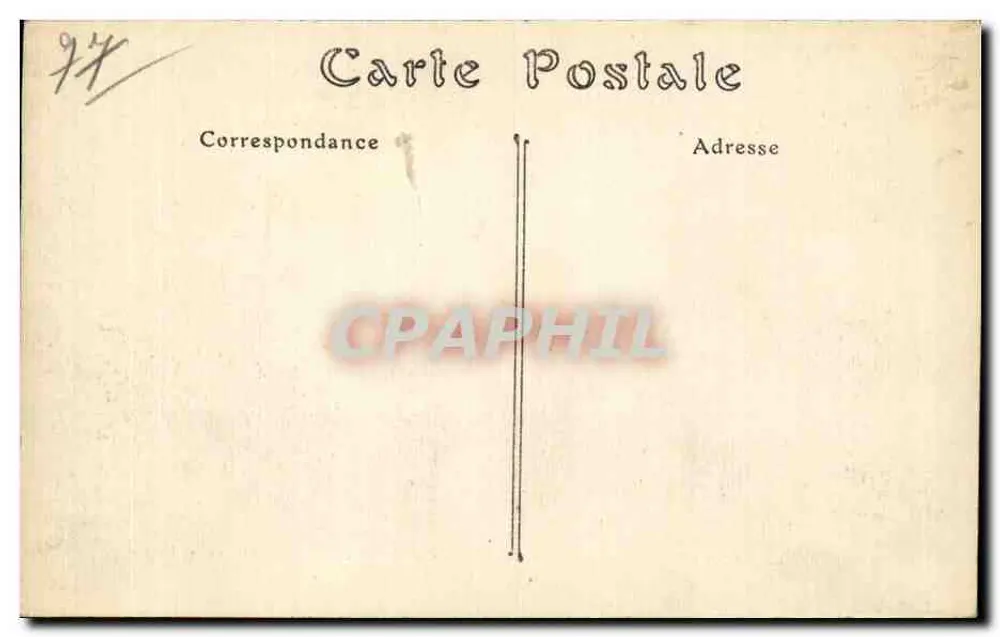 Arredores de MONTEREAU — Castelo de Forges transformado em ambulância militar 1914-1915 — Milliet, livreiro, Montreveau - Verso