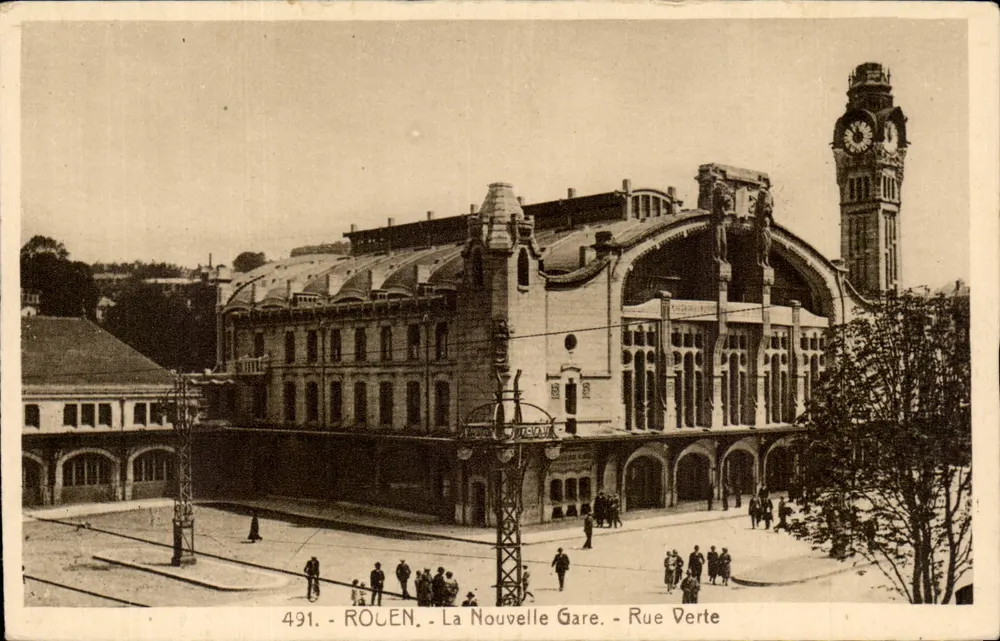 Rouen - Die Neue Station - Grüne Straße — n° 491 - Vorderseite